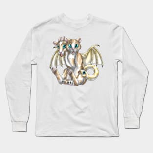 Chimera Cubs: Cream Bicolor Tabby Long Sleeve T-Shirt